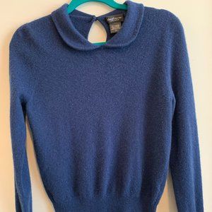 Lord & Taylor Blue 100% Cashmere